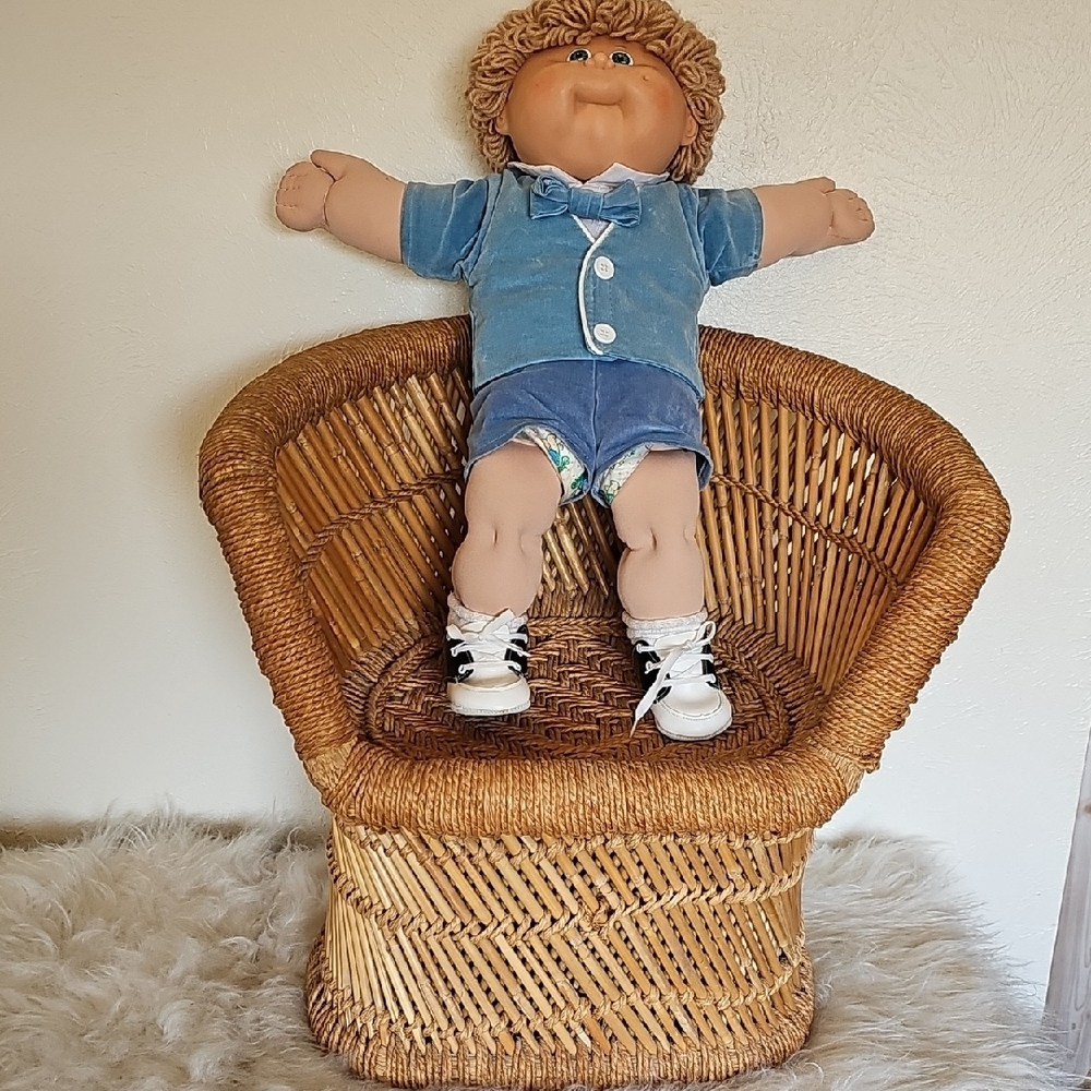 Vintage Cabbage Patch Kid Doll Blonde Blue Clothes Appalachian Coleco 1978-1982 - Picture 3 of 16